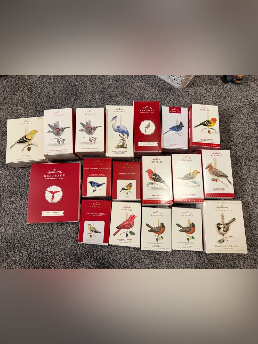 Hallmark Keepsake Ornaments Birds Collection Lot of 18